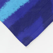 Blue Zig Zags Dots Funky Pattern Fleece Deken (Hoek)