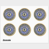 Blue Zodiac Wheel Sticker (Vel)
