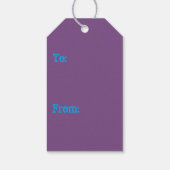 blue zombie troll demon gift labels cadeaulabel (Achterkant)