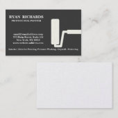 Blueack Chalkboard House Carte de visite de peintu (Devant / Derrière)