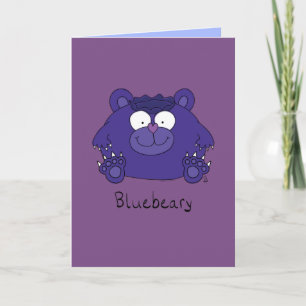 Bluebeary - de Grappige Bosbes draagt Wenskaart Kaart
