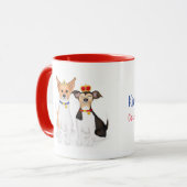 Bluebell & Beth Jack Russells Mug de couronnement (Devant gauche)