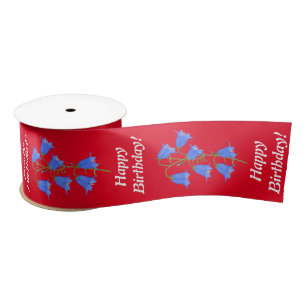 Bluebell Bloemen Rood Lint
