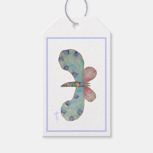 Bluebell Butterfly Gift Label Cadeaulabel (Voorkant)