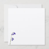 Bluebell faire-part de mariage (Dos)