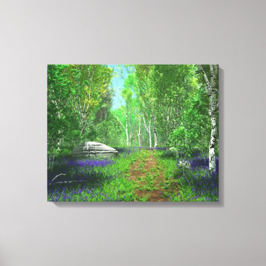 Bluebell Light Canvas afdrukken (Voorkant)