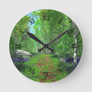 Bluebell Light Clock Ronde Klok