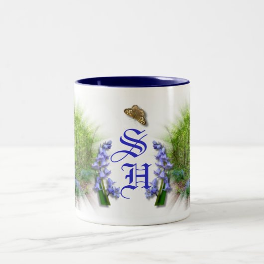 BLUEBELL-MONOGRAM TWEEKLEURIGE KOFFIEMOK (Center)
