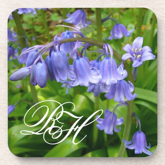 Bluebell ~ Onderzetters met monogram (Voorkant)