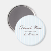 Bluebell - Personalised Thank You Teacher Magnet (Recto/Verso)