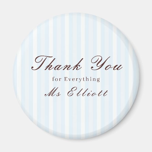Bluebell - Personalised Thank You Teacher Magnet (Devant)