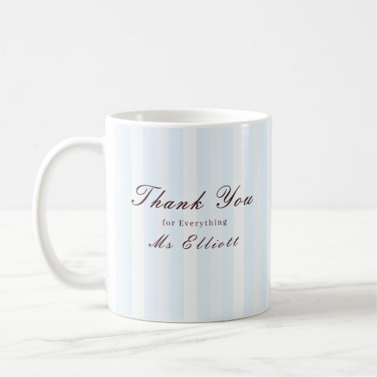 Bluebell - Personalised Thank You Teacher Mug (Gauche)