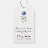 Bluebell Seed Packet Memorial begrafenis Cadeaulabel (Voorkant)