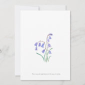 bluebell watercolor wedding invitation  (Dos)