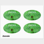 Bluebell Wood Hedégel Ovale Sticker (Vel)