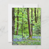 Bluebell Wood Viering van het Leven Kaart (Achterkant)