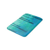 Bluebell Woodland Abstracte Kunst Badmat (Gekanteld)