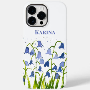 Bluebells blauw bloemig Wildflower Natuur Waterver Case-Mate iPhone 14 Pro Max Hoesje