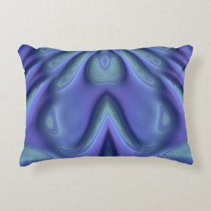 ~BLUEBELLS Blue Violet Fractal Design ~ Accent Kussen