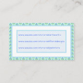 Bluebells et Blue Crocuses Pastel Carte de visite (Dos)