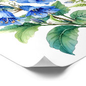 Bluebells Hummingbird Waterverf Print (Hoek)