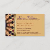 Bluebells Purple Gold Cartes de visite (Dos)