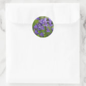bluebells ronde sticker (Tas)