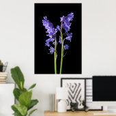 Bluebells, uit de Bossen die ik Creëer. Poster (Thuiskantoor)
