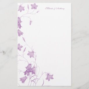 Bluebells - Violet 5.5 x 8.5 Stationery Briefpapier