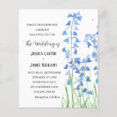 Bluebells Waterverf Bloemenbruiloft (Voorkant)