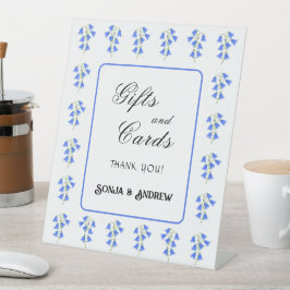 Bluebells Wedding Gifts And Cards Reclamebord Met Voetstuk