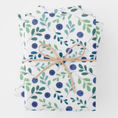 Blueberries à Motif Feuille vert (En situation)