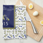 blueberries calendrier 2015 cuisine torchon (Quart Plié)