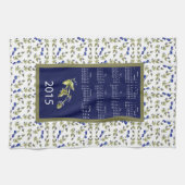 blueberries calendrier 2015 cuisine torchon (Horizontal)