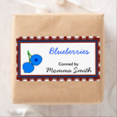 Blueberries Étiquettes de canne sur mesure (En situation)