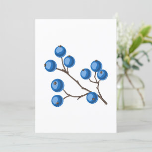 Blueberries Fraîches Sur Invitation D'Une Branche