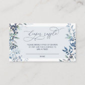 Blueberries Luier Raffle Behuizing Kaart (Voorkant)