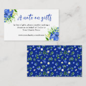 Blueberries with Foliage Birthday A Note On Gifts Informatiekaartje (Voorkant / Achterkant)