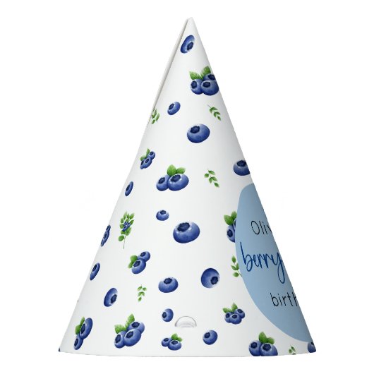 Blueberry 1e verjaardag Berry eerste Feesthoedjes (Links)