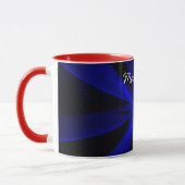 Blueberry Abstrait géométrique Math Art Café Mug (Gauche)