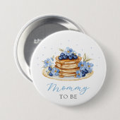 Blueberry Baby Brunch Baby shower Mama To Be Ronde Button 7,6 Cm (Voorkant /achterkant)