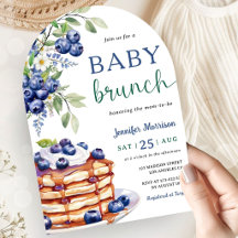 Blueberry Baby Brunch Boy Baby Shower Arch