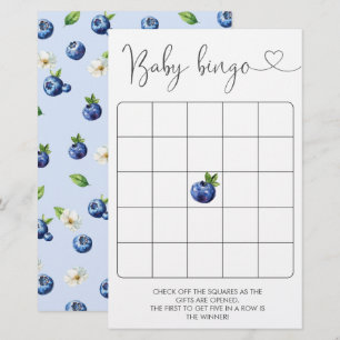Blueberry Baby shower Bingogame