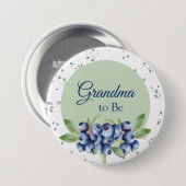 Blueberry Baby shower Buttonnen Ronde Button 7,6 Cm (Voorkant /achterkant)