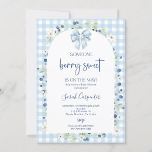 Blueberry-Baby shower Kaart