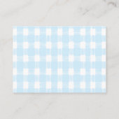 Blueberry baby shower luierverloting informatiekaartje (Achterkant)
