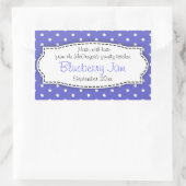 Blueberry behouden jam blauw voedsellabel sticker (Tas)