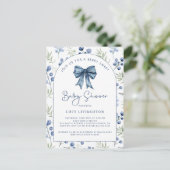 Blueberry Berry Sweet Baby shower Invitation (Debout devant)