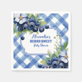 Blueberry Berry Sweet Baby shower Servet (Voorkant)