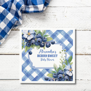 Blueberry Berry Sweet Baby shower Servet